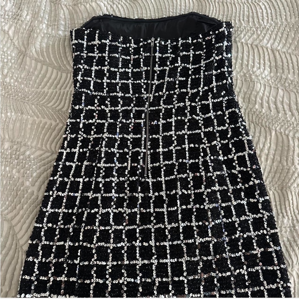 Astr Black Sequin Mini Dress - Picture 3 of 3